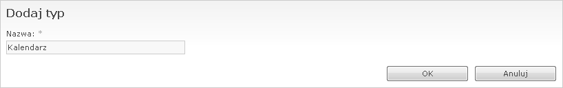 Tworzenie typu spraw